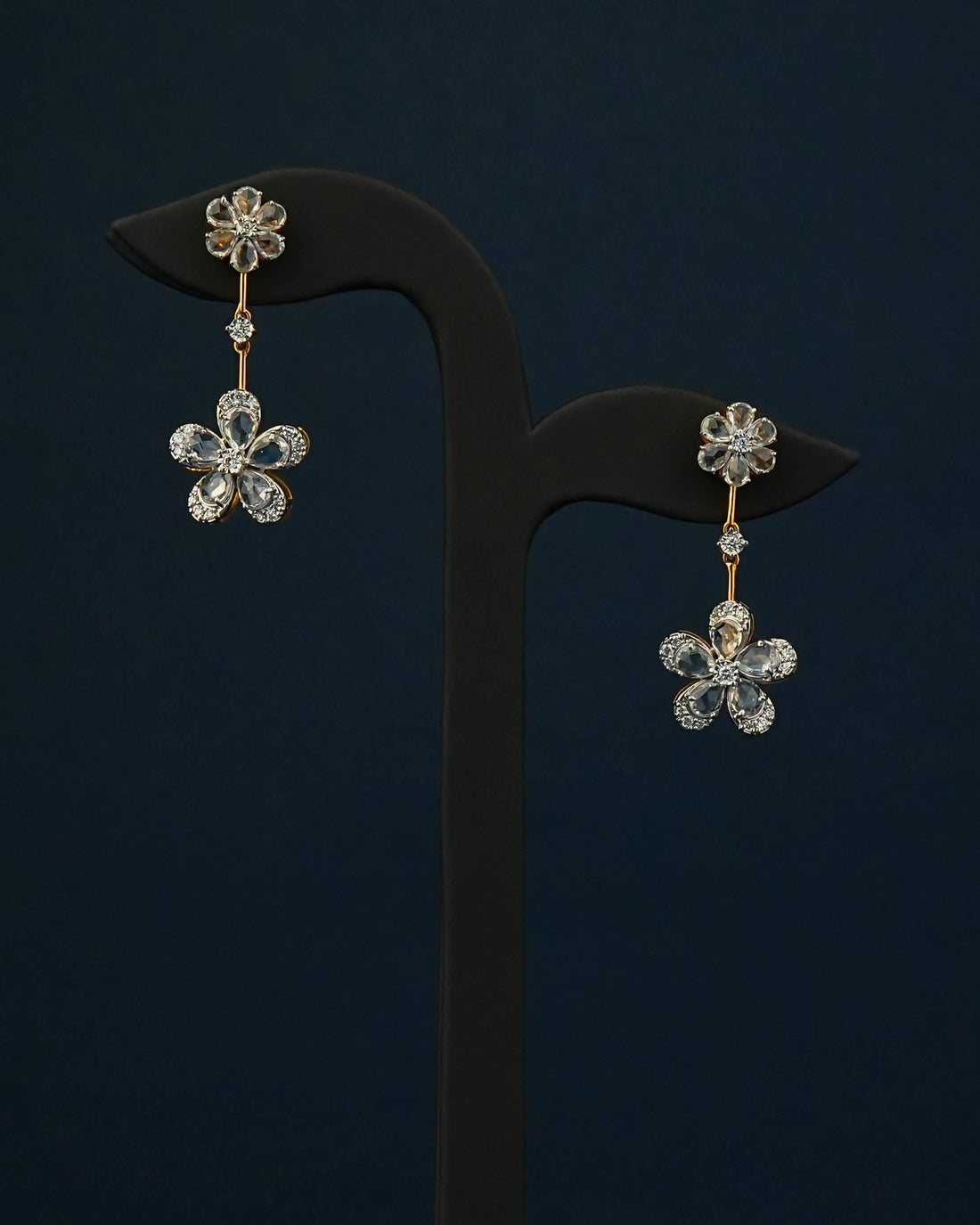 Shreyashi Diamond Long Earrings