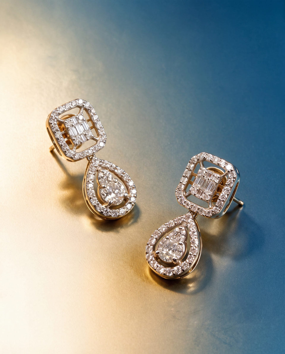 Isira Diamond Long Earrings