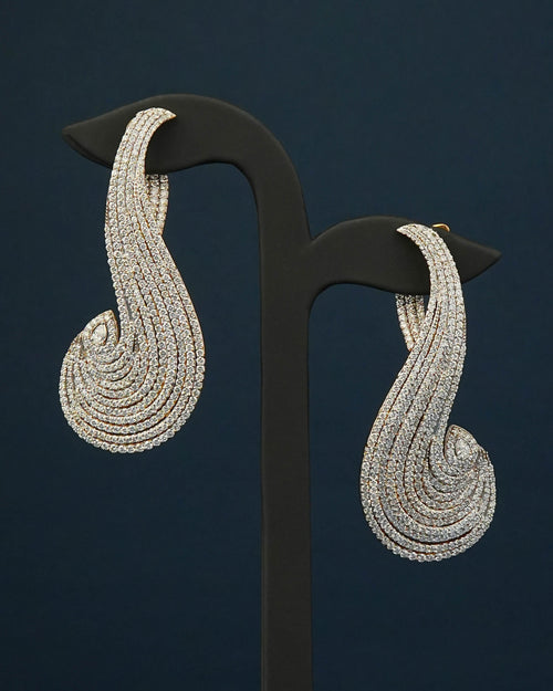 Ahana Diamond Long Earrings - NO ORDERS