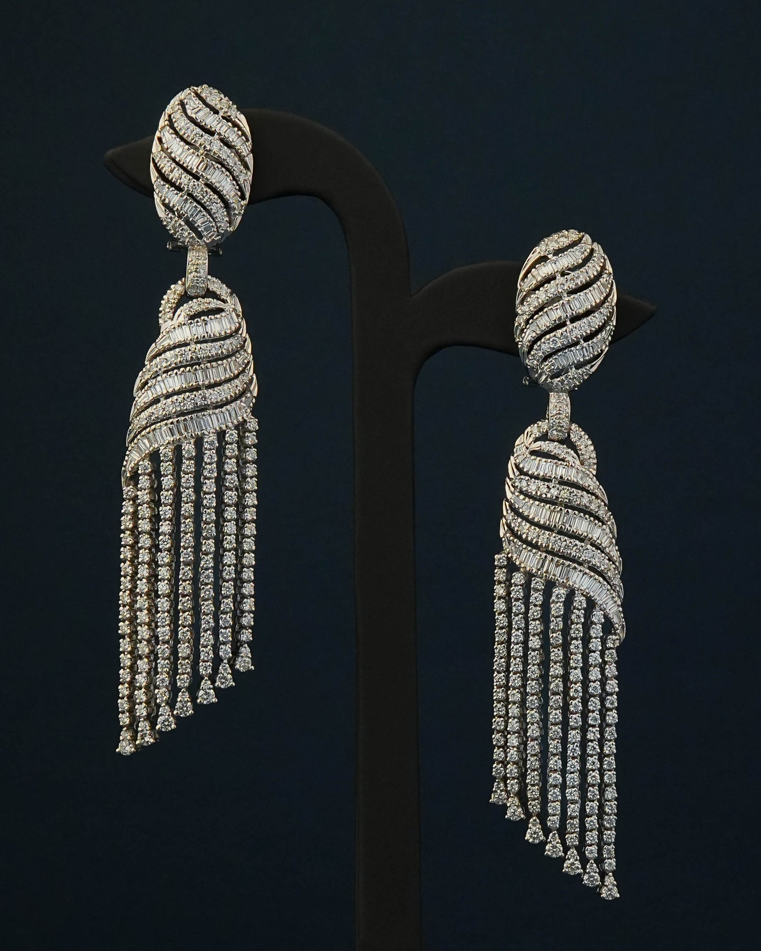 Olyvia Diamond Long Earrings