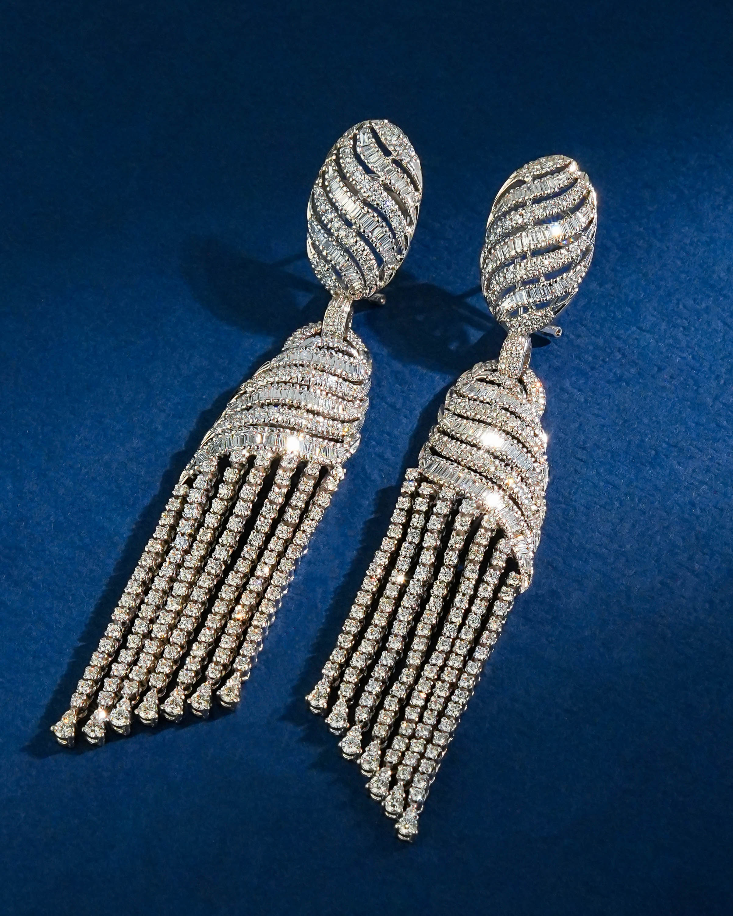 Olyvia Diamond Long Earrings