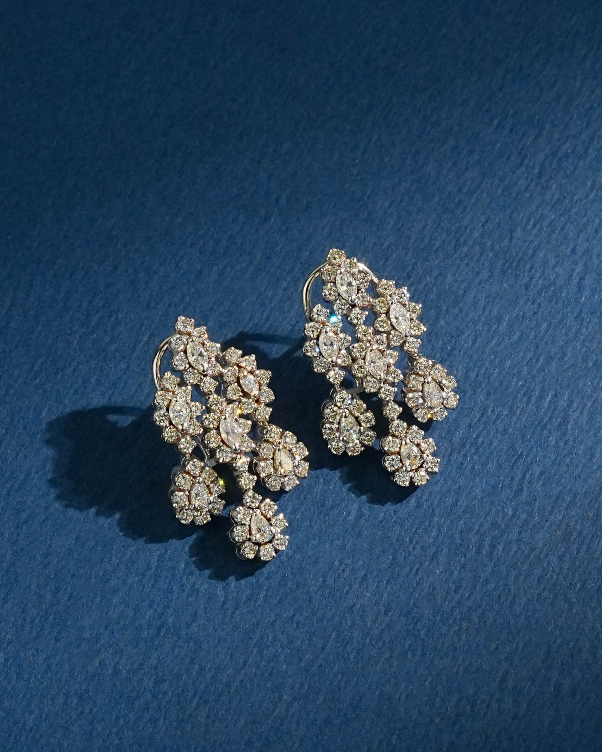 Mohna Diamond Long Earrings