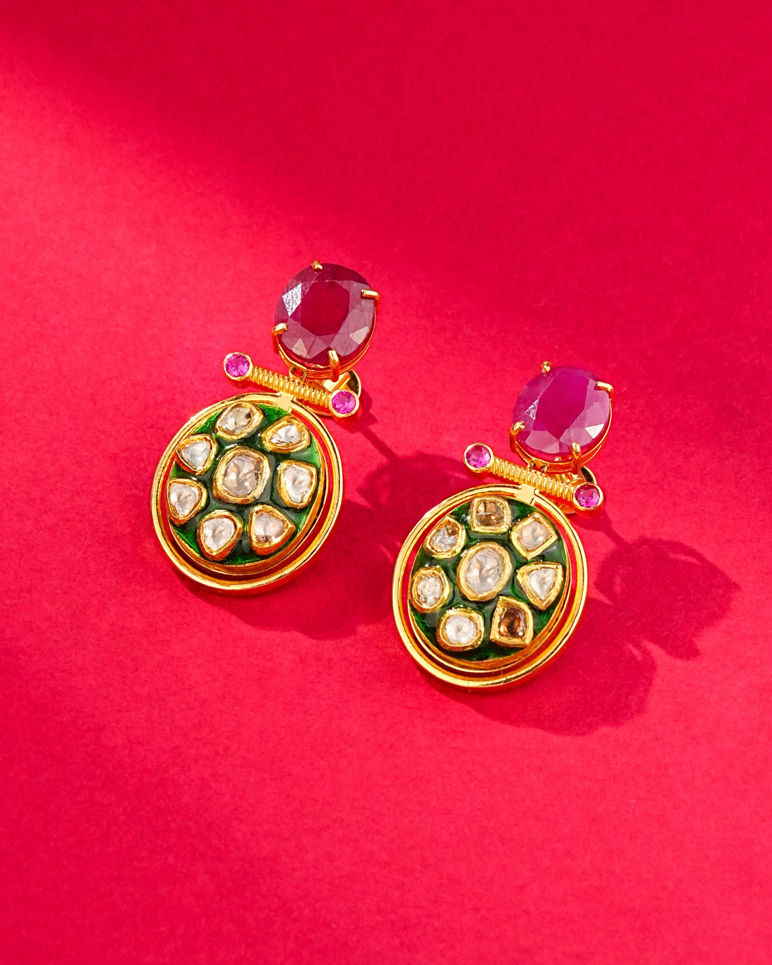 Tolena Polki Long Earrings