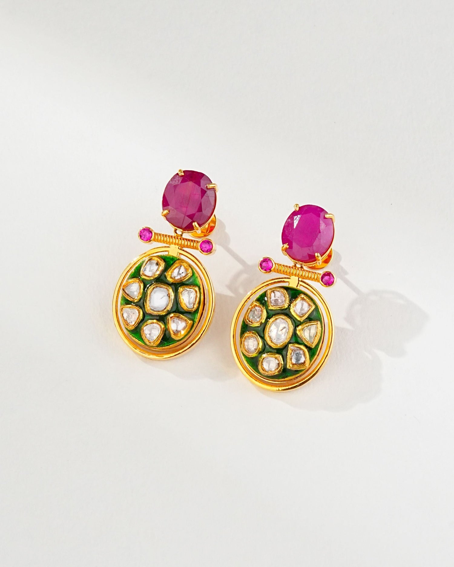 Tolena Polki Long Earrings