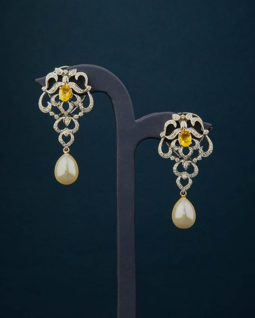 Diamond Long Earrings