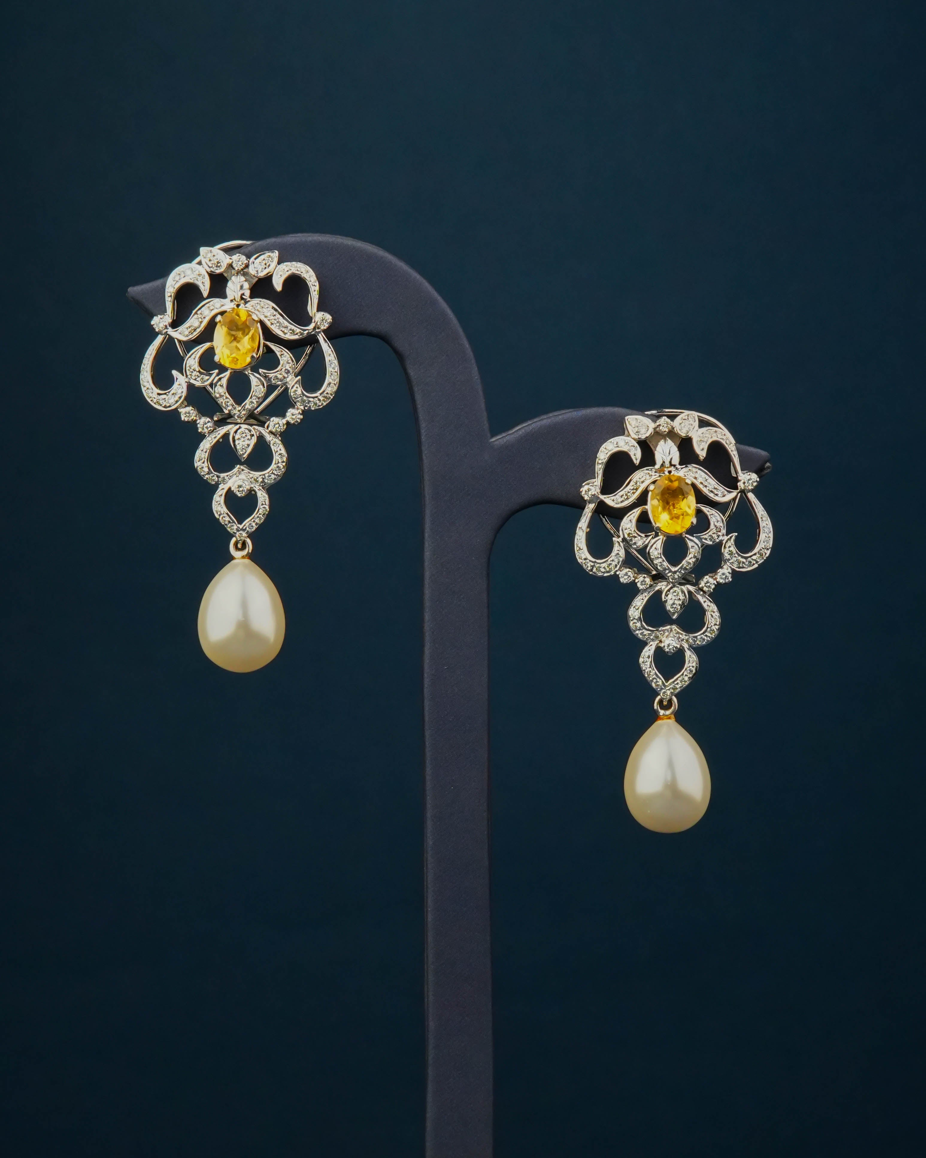 Diamond Long Earrings