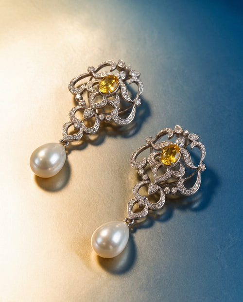 Diamond Long Earrings