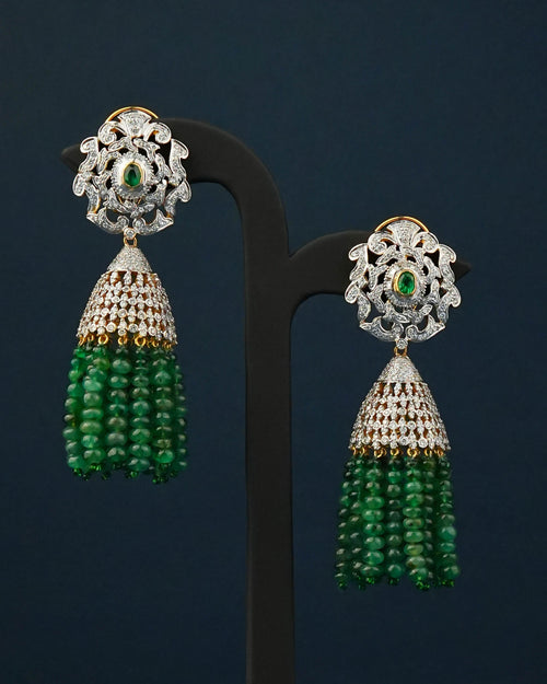 Diamond Jhumkas