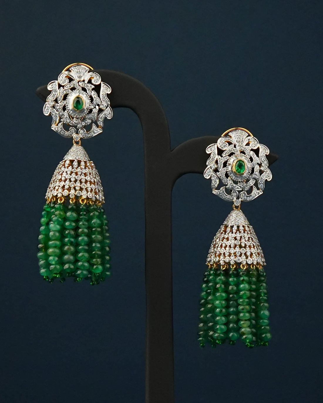 Diamond Jhumkas