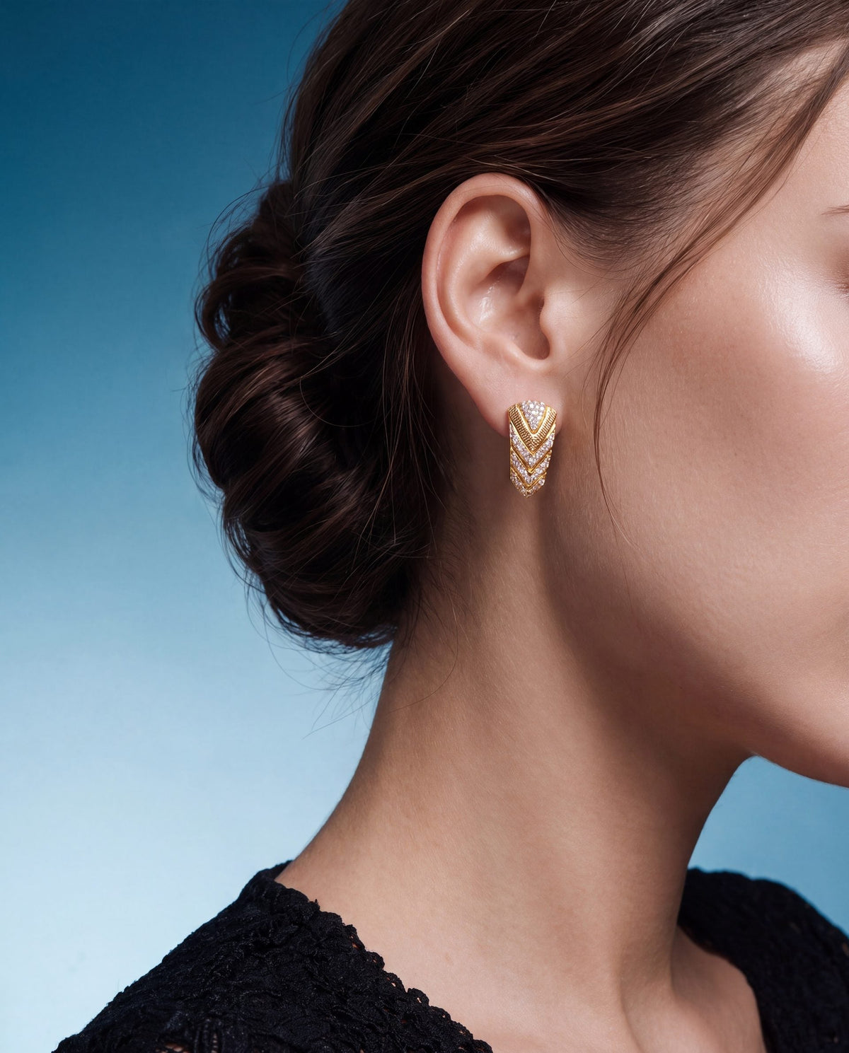 Chaitra Diamond Hoops
