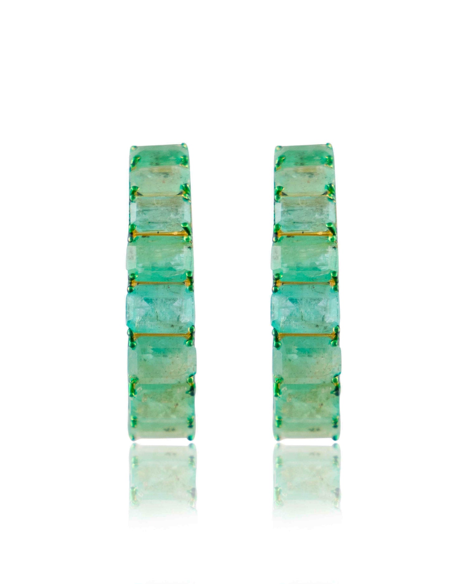 Latika Emerald Hoops