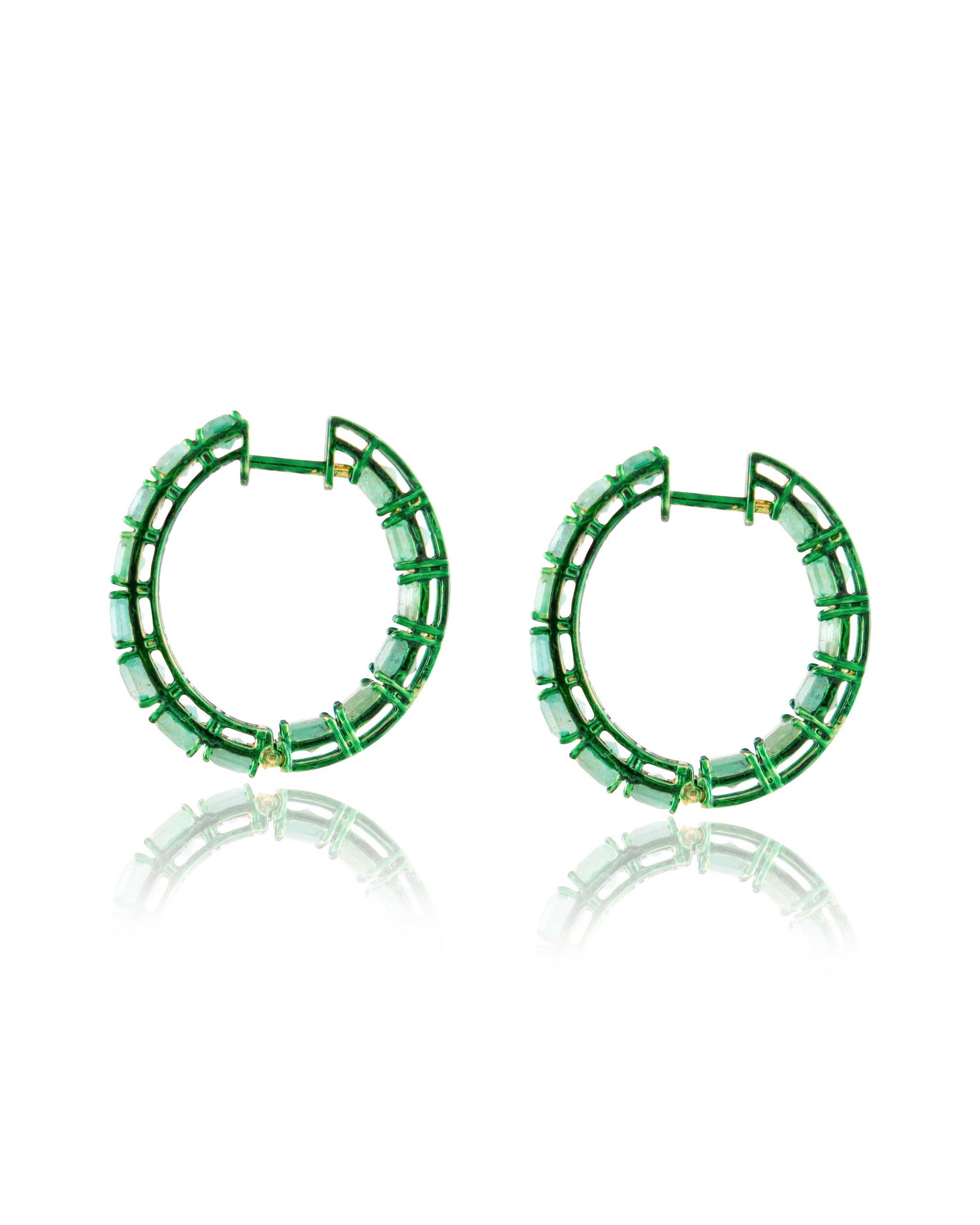 Latika Emerald Hoops