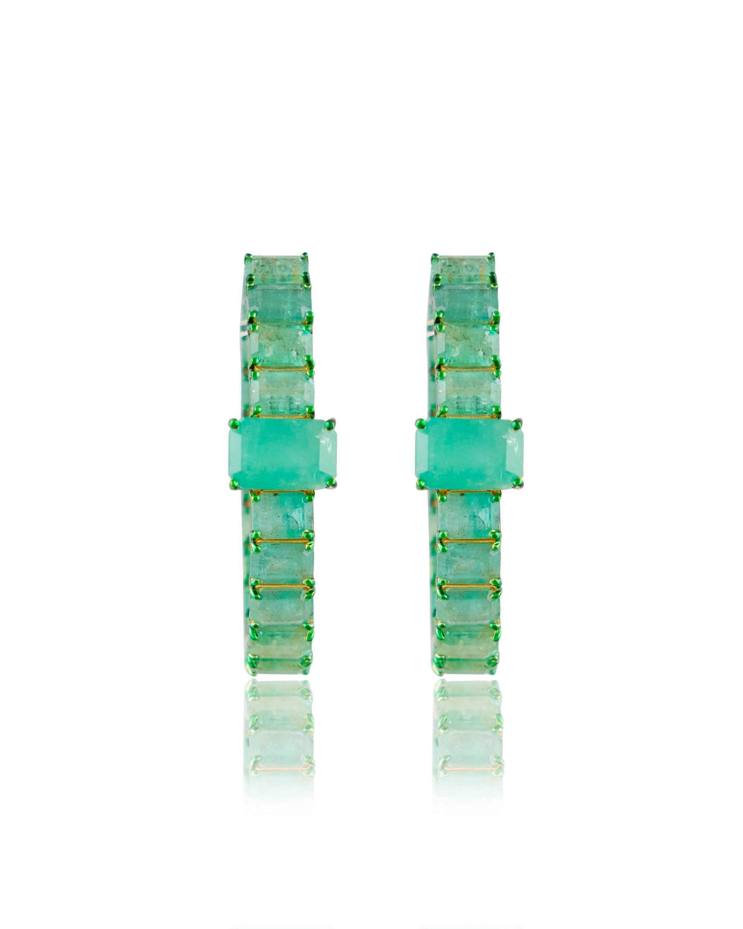 Vanshika Emerald Hoops