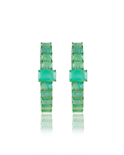 Vanshika Emerald Hoops