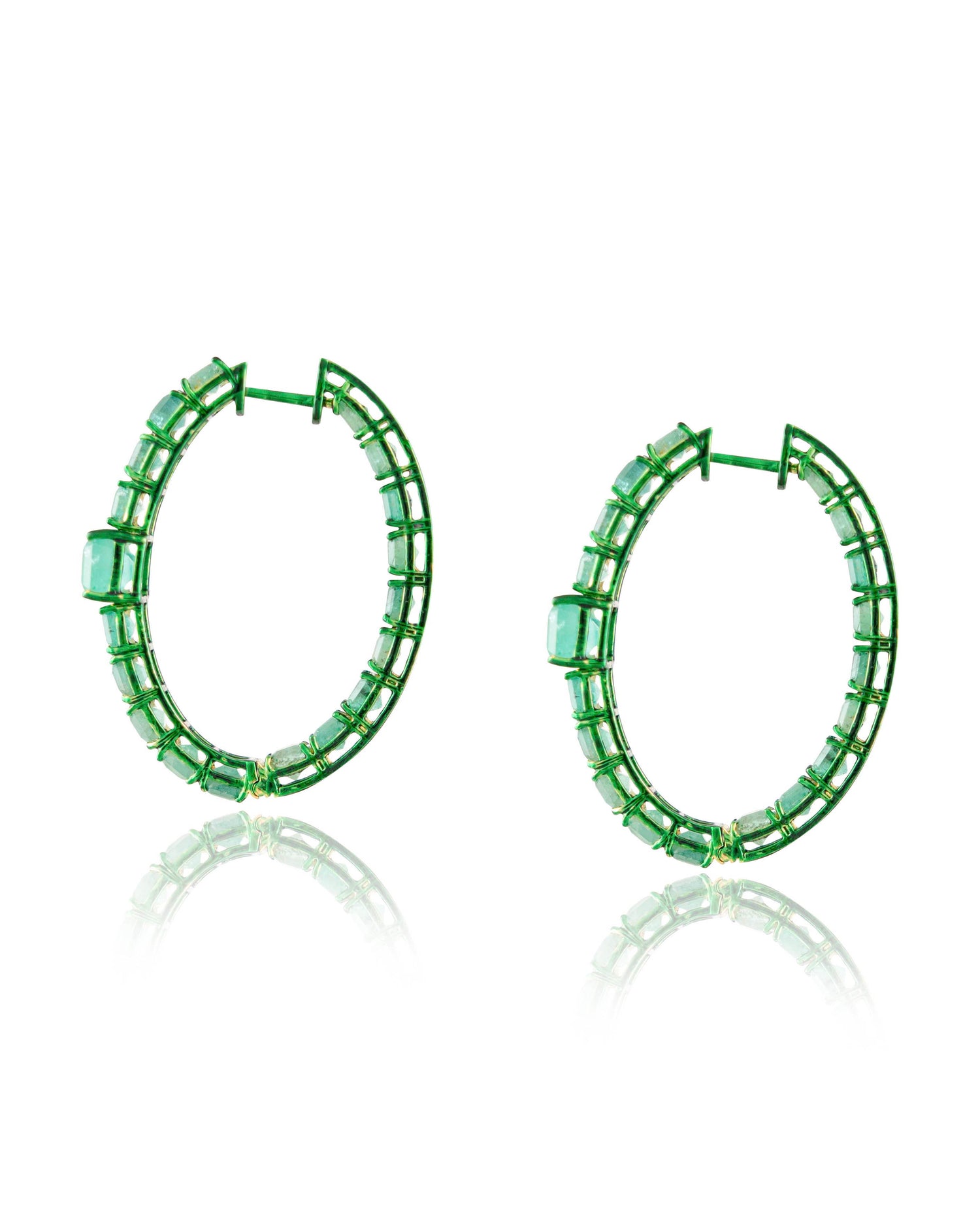 Vanshika Emerald Hoops