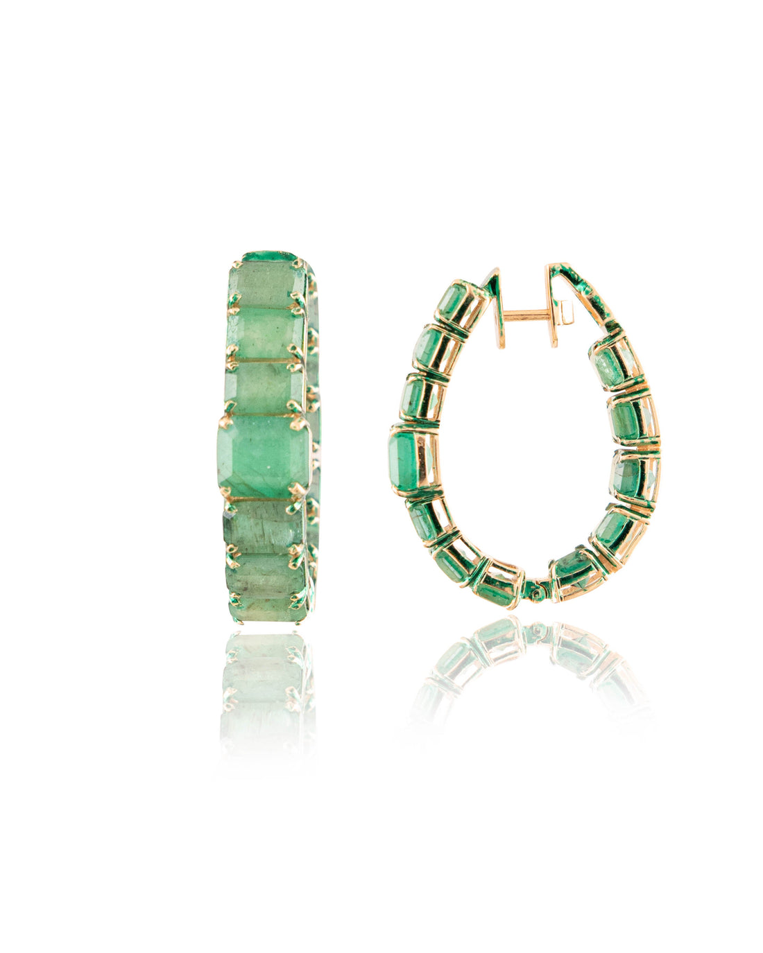 Vratika Emerald Hoops
