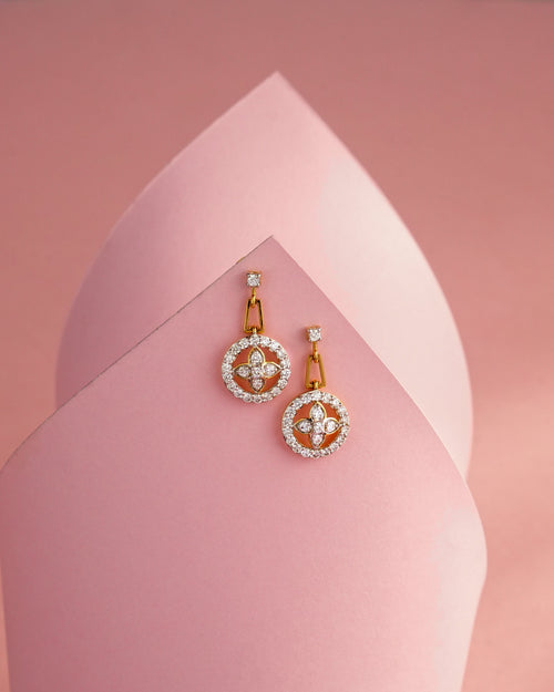 Diamond Long Earrings