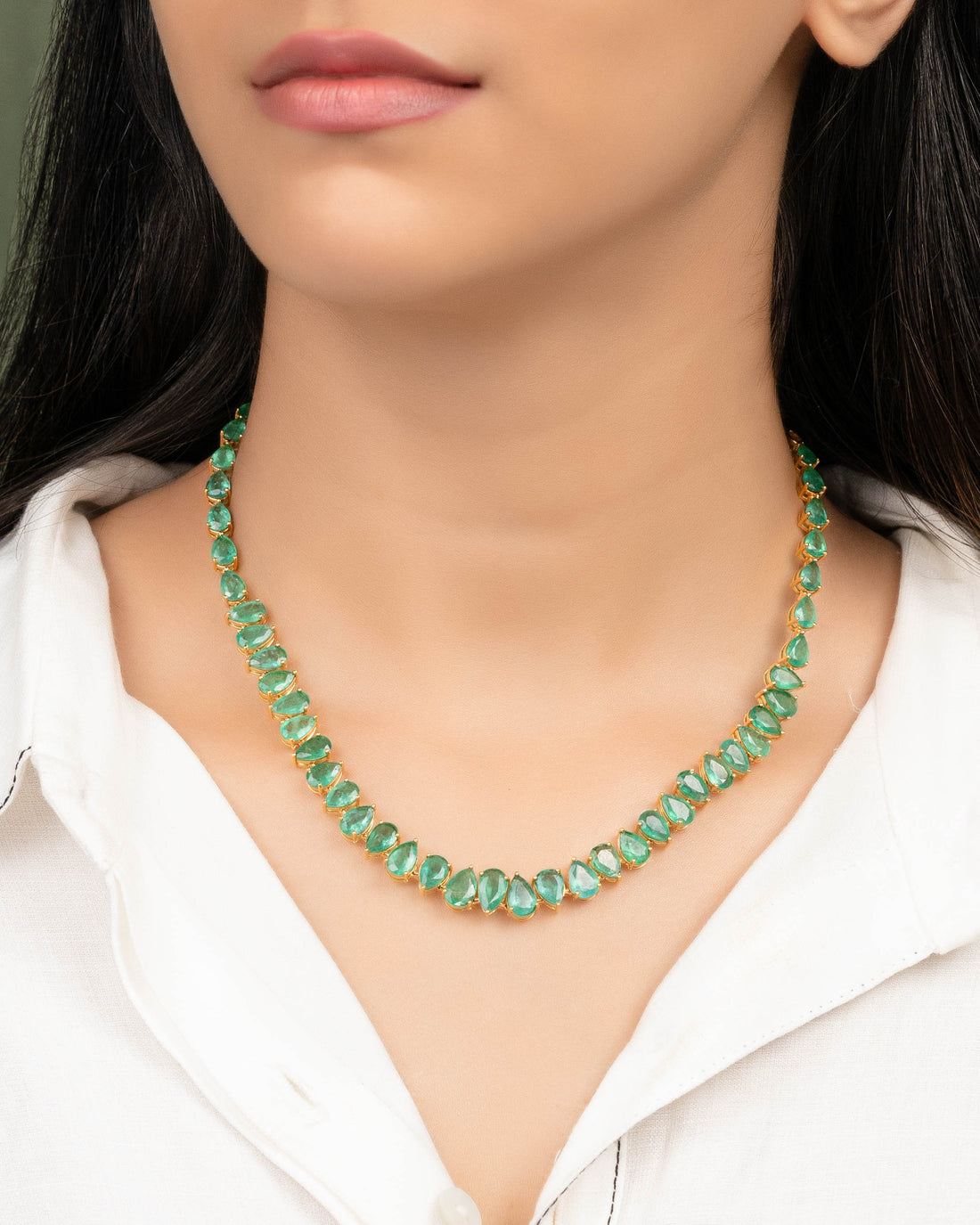 Sanskruti Emerald Necklace