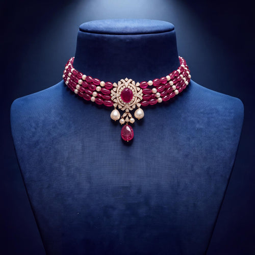 Diamond Bead Choker