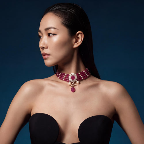 Diamond Bead Choker