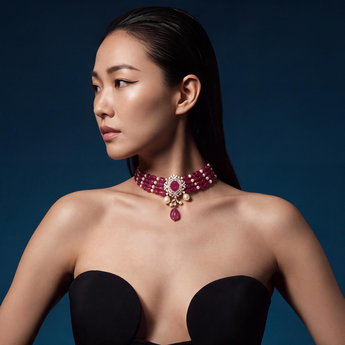 Diamond Bead Choker