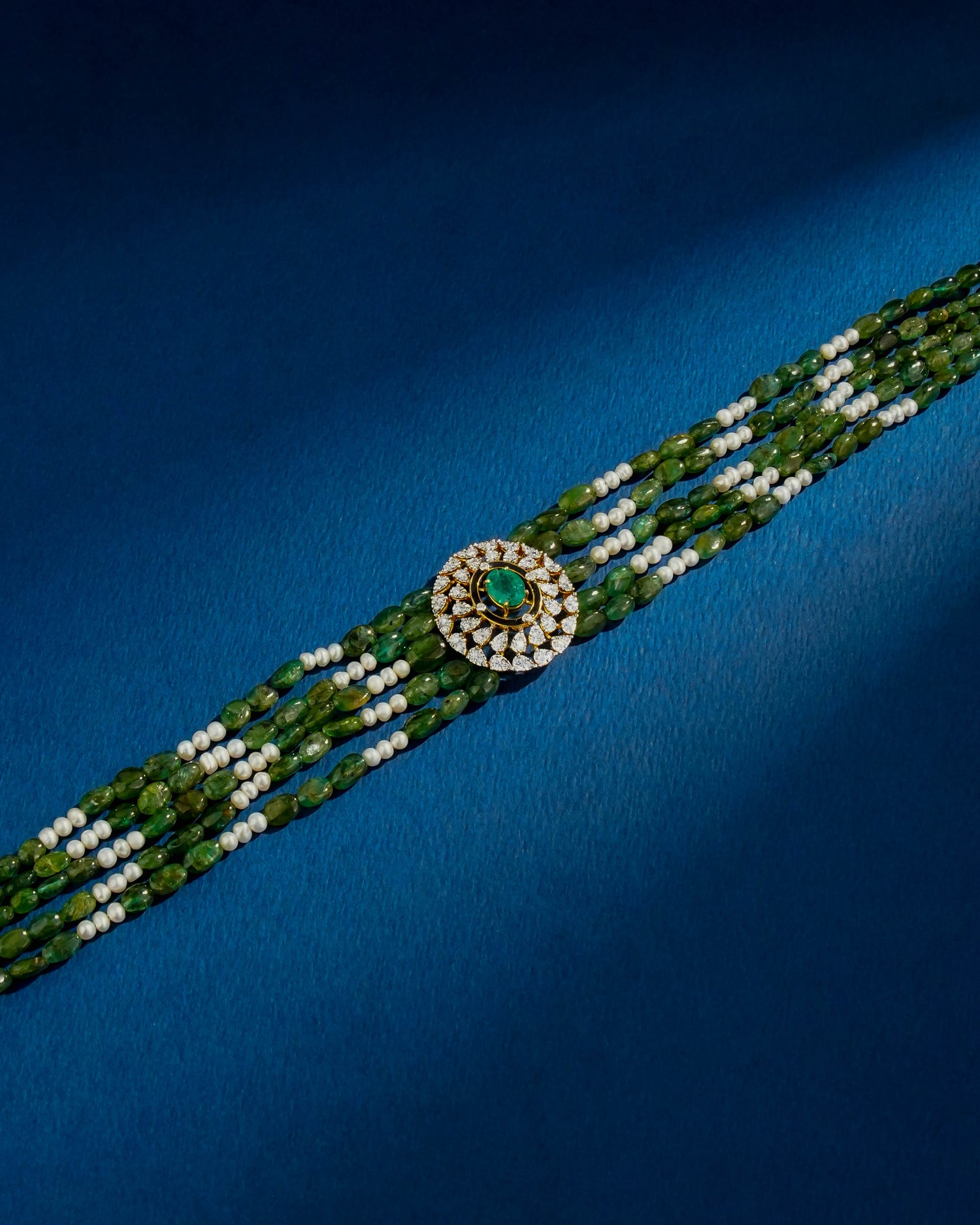 Tiya Diamond Bead Choker