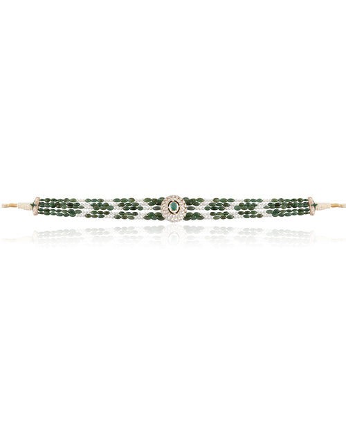 Tiya Diamond Bead Choker