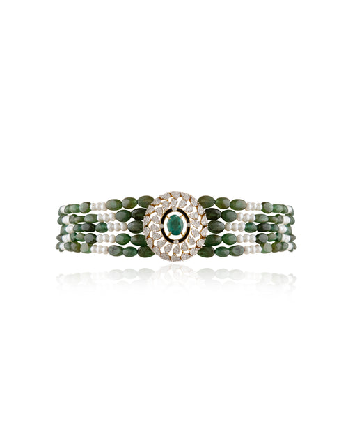 Tiya Diamond Bead Choker