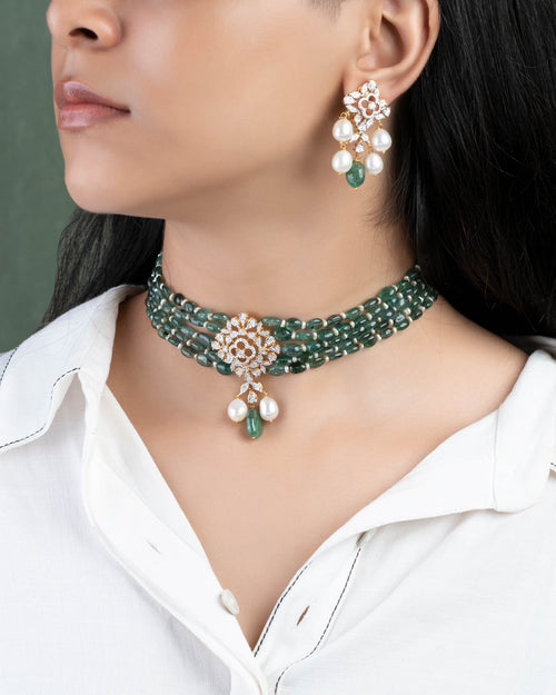 Diamond Bead Choker