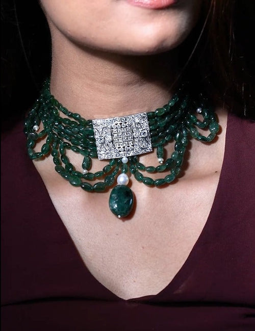 Laiba Diamond Bead Choker