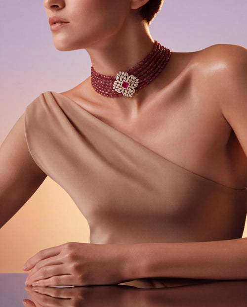 Diamond Bead Choker