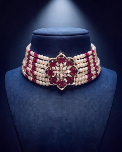 Diamond Bead Choker