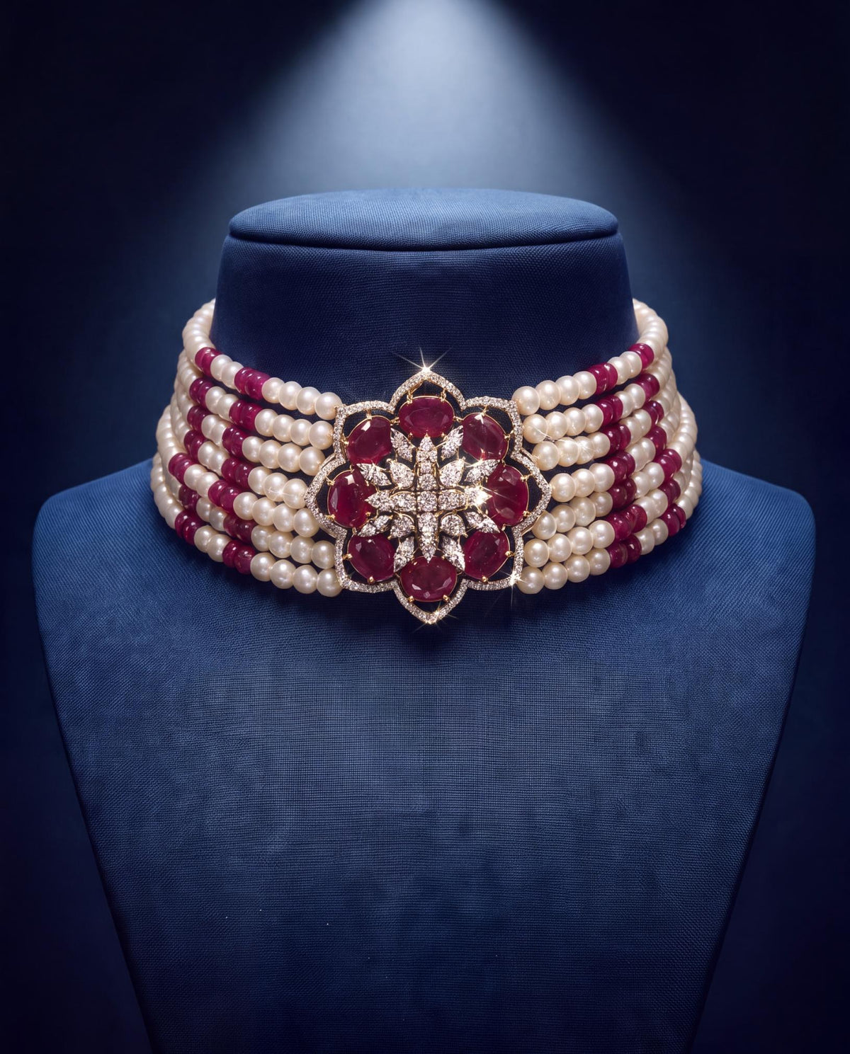 Diamond Bead Choker