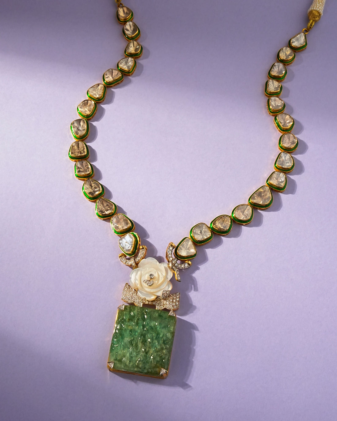 Sobhita Polki And Diamond Long Necklace - NO ORDERS