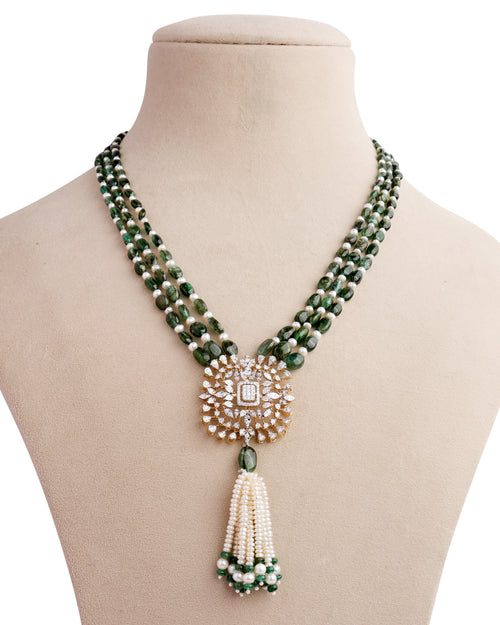 Isabel Diamond Bead Pendant