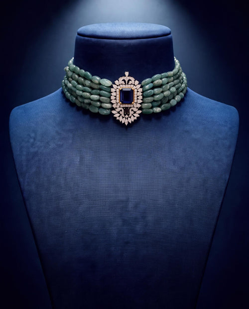 Beatrice Diamond Bead Choker