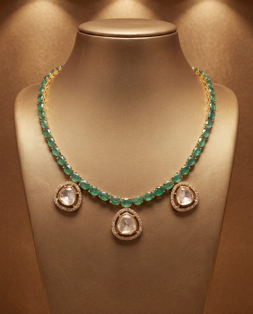 Mirza Polki And Diamond Choker