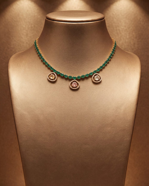 Mirza Polki And Diamond Choker