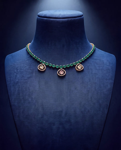 Mirza Polki And Diamond Choker