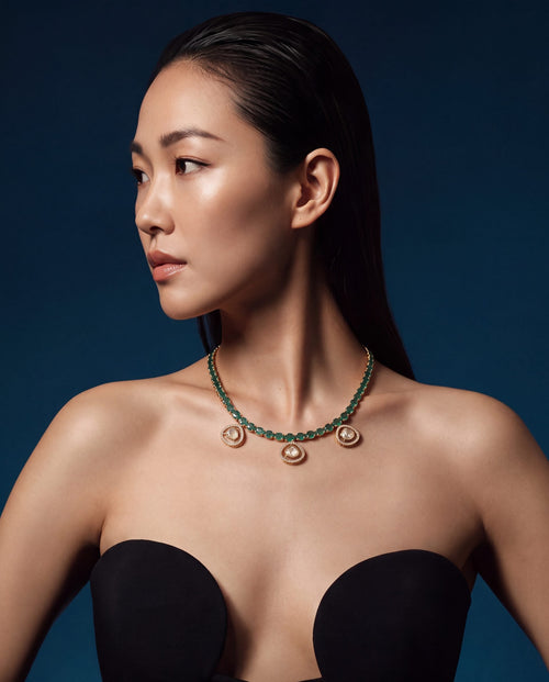 Mirza Polki And Diamond Choker