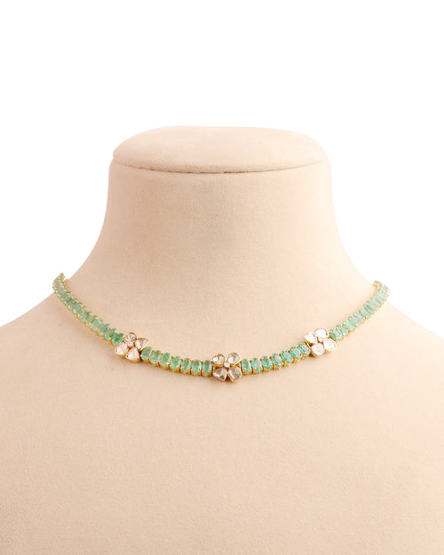 Shanaya Polki And Diamond Pendant