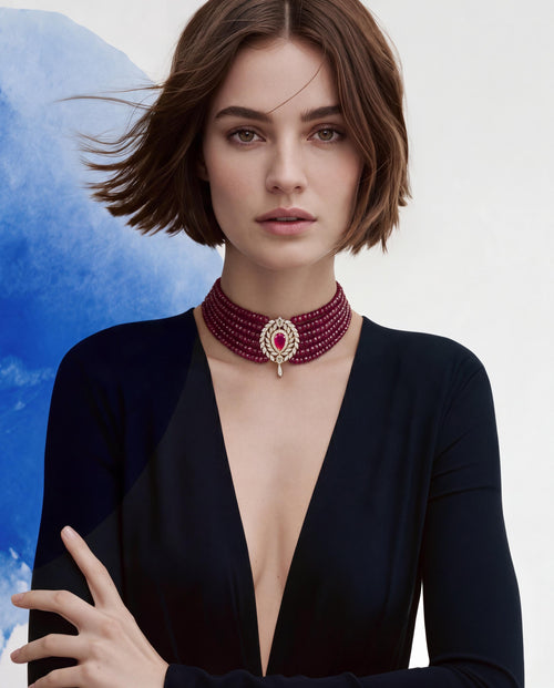 Oakley Diamond Bead Choker