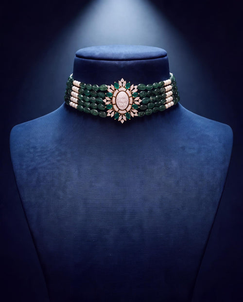 Diamond Bead Choker
