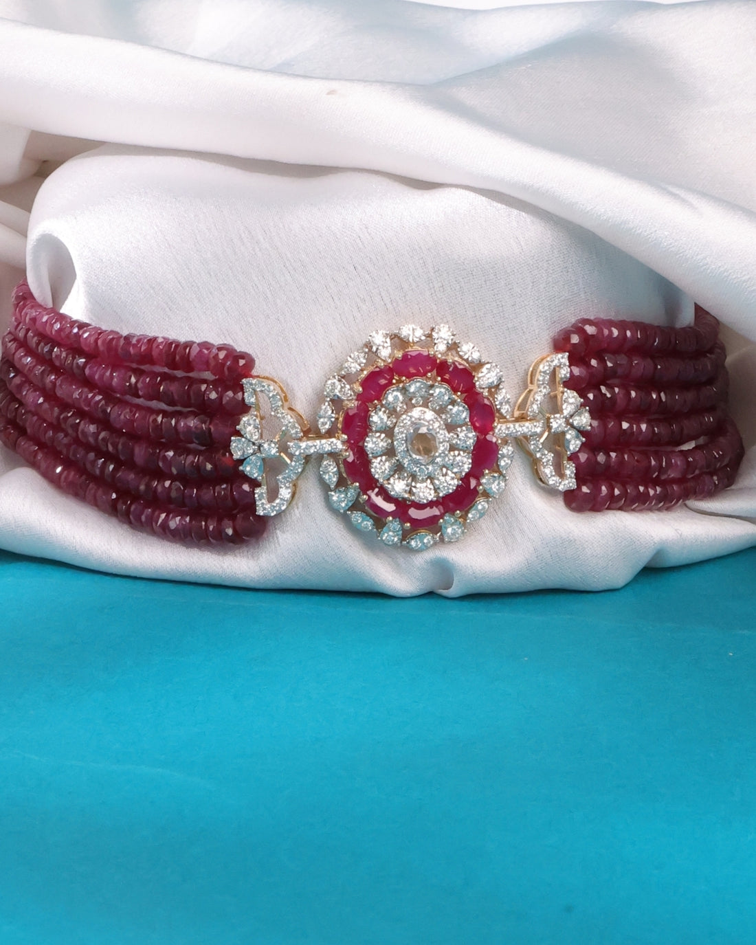 Aria Diamond Bead Choker