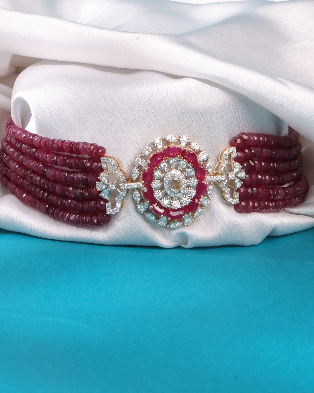 Aria Diamond Bead Choker