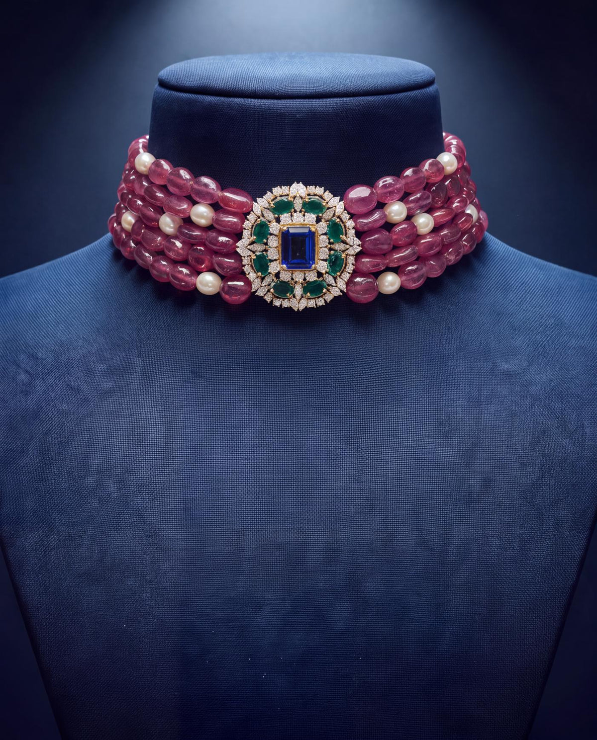 Debjani Diamond Bead Choker