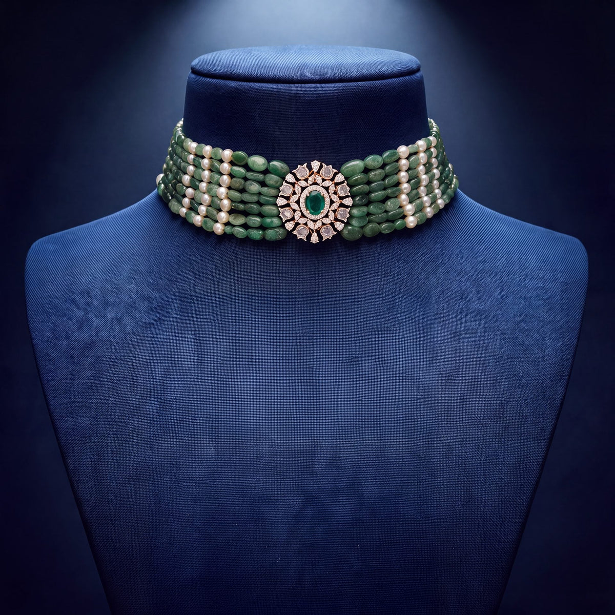 Ellen Diamond Bead Choker