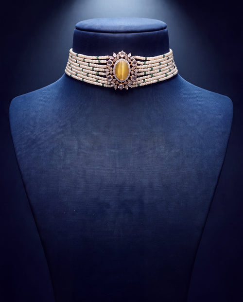 Diamond Bead Choker