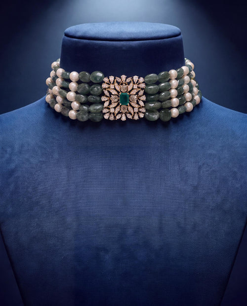 Diamond Bead Choker