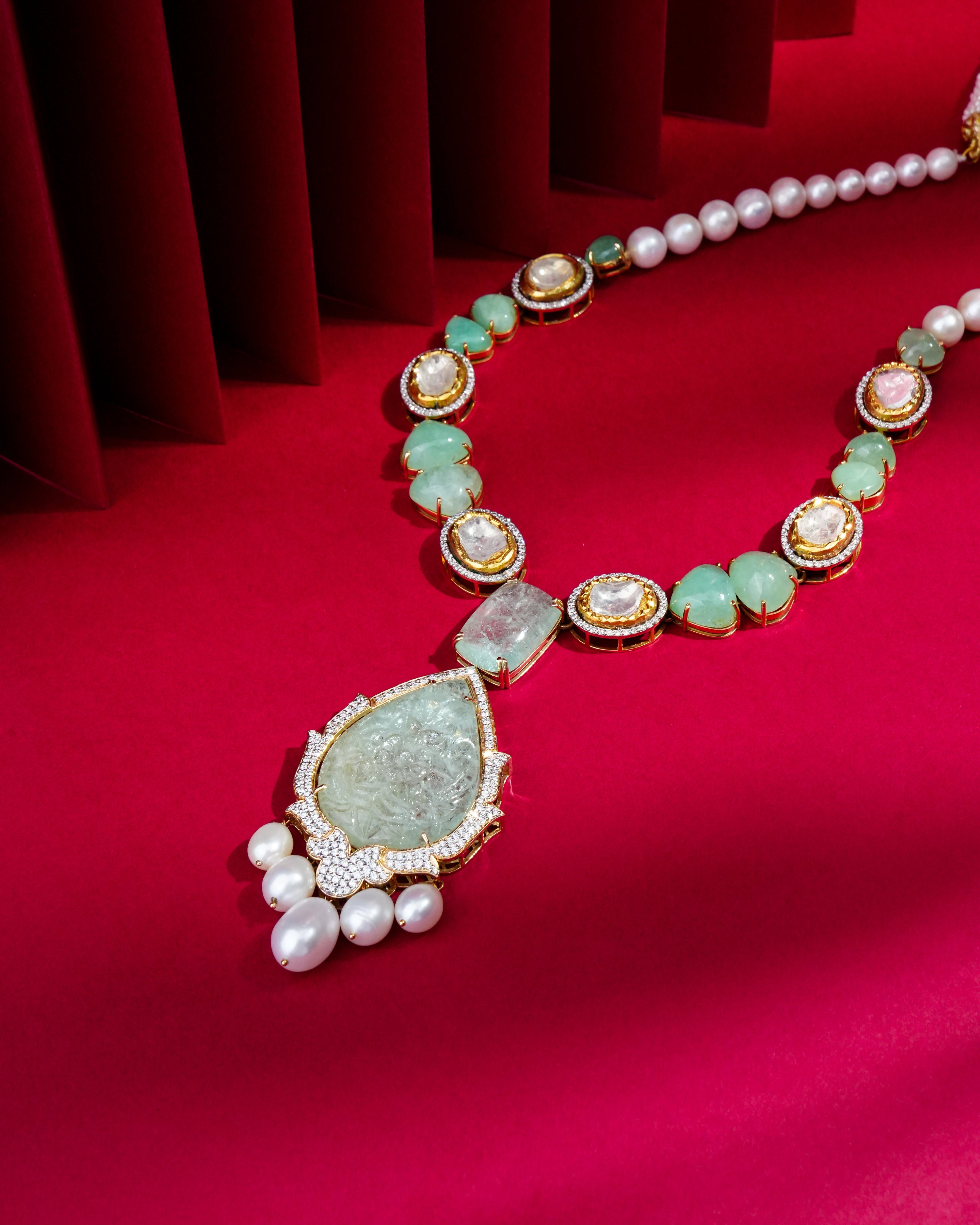 Ishita Polki And Diamond Long Necklace